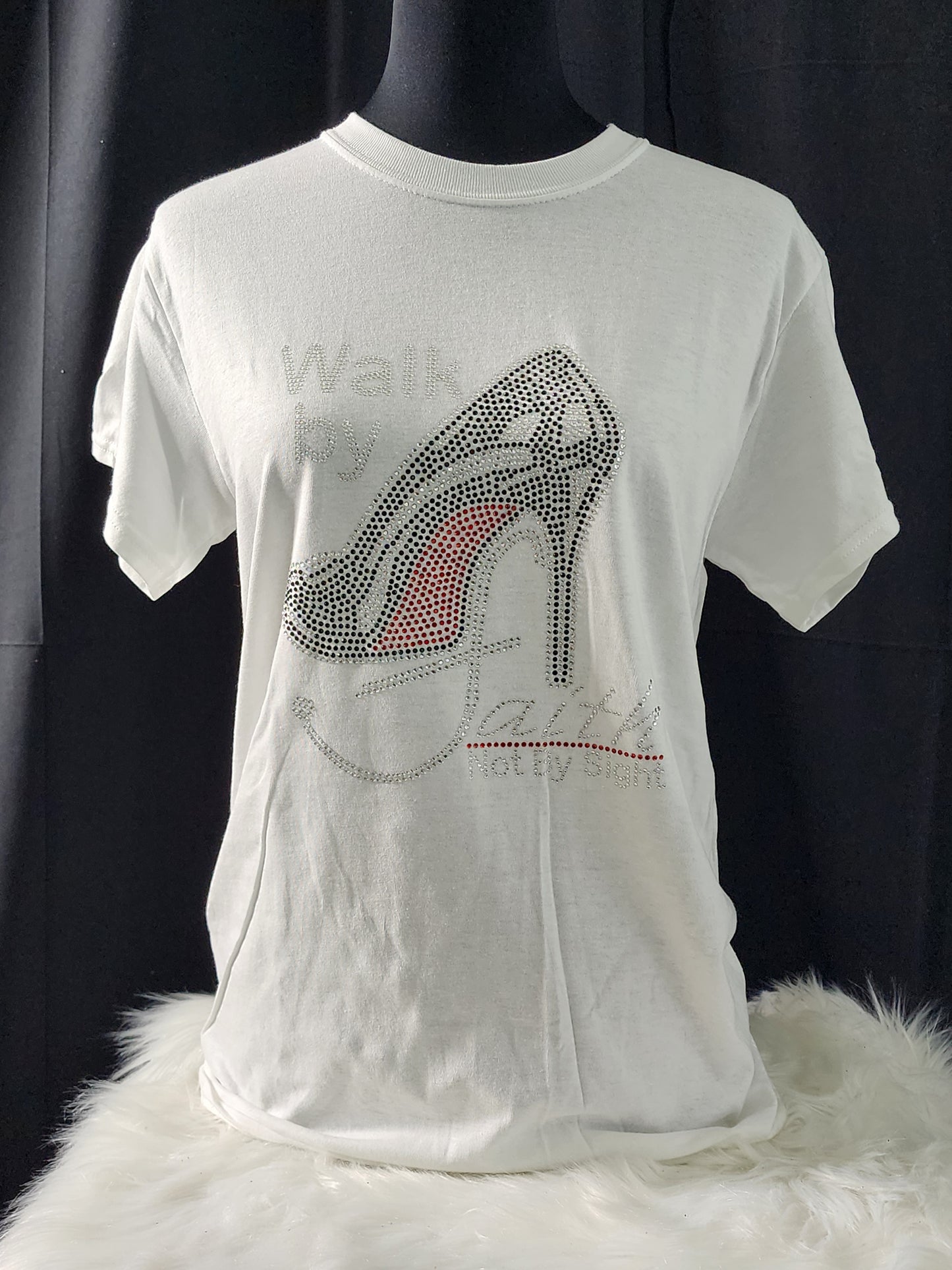 Walk By Faith Bling Tee