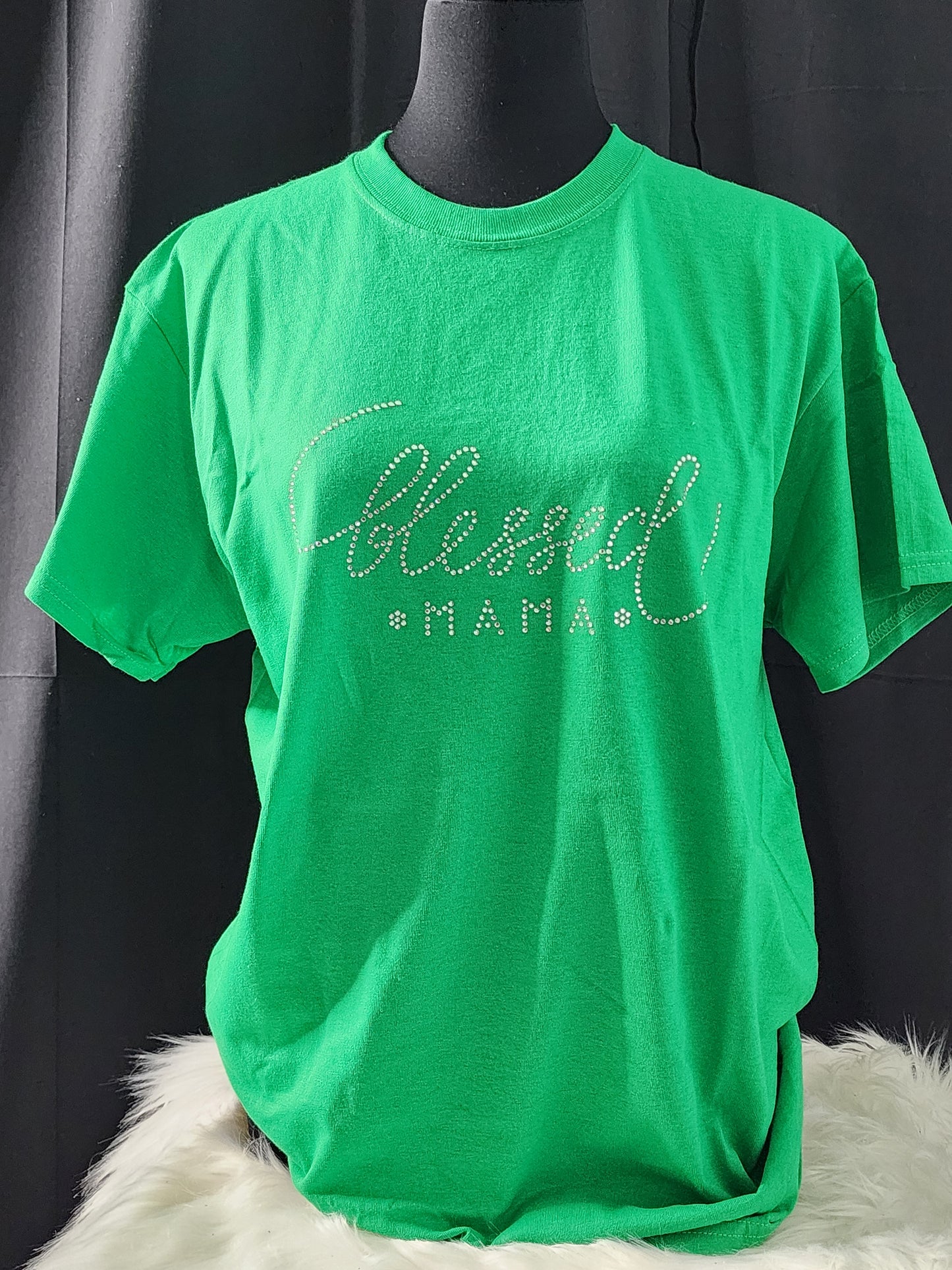 Blessed Mama Bling Tee