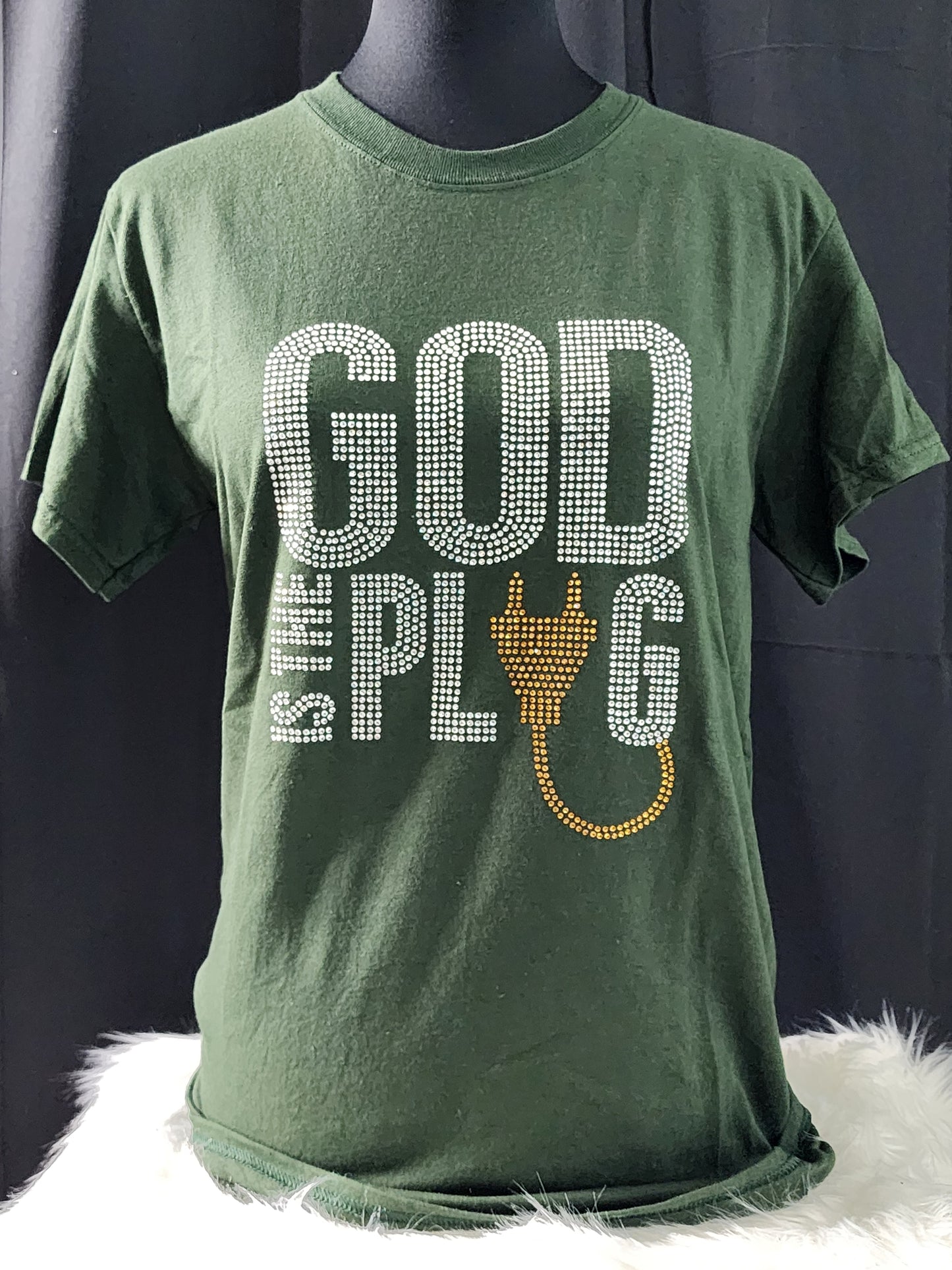 God Is The Plug Bling Tee