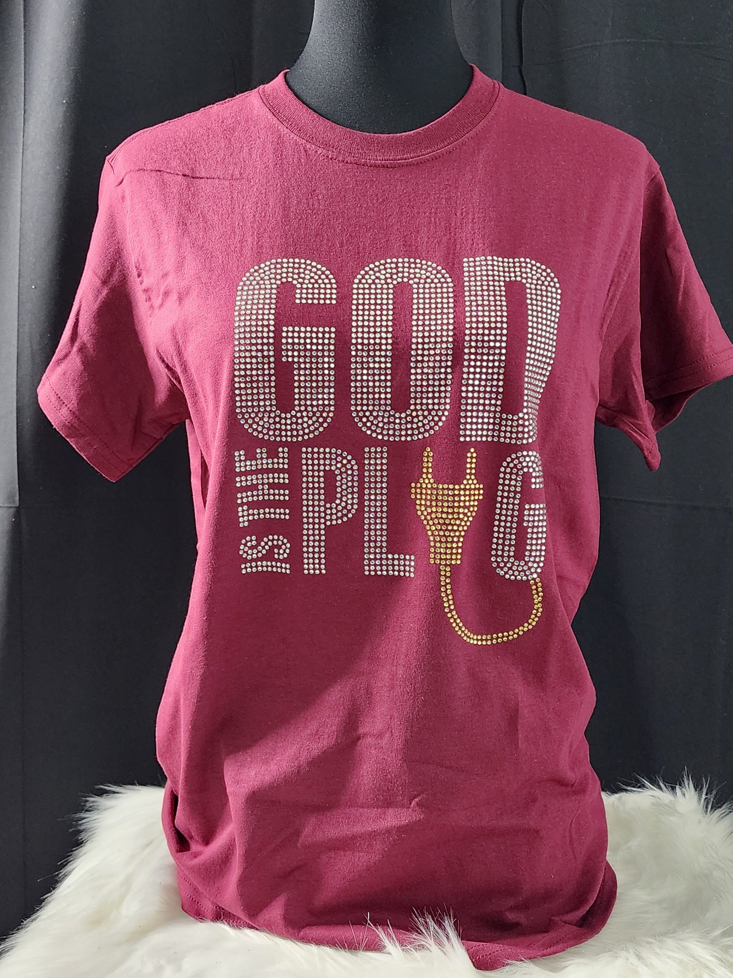 God Is The Plug Bling Tee