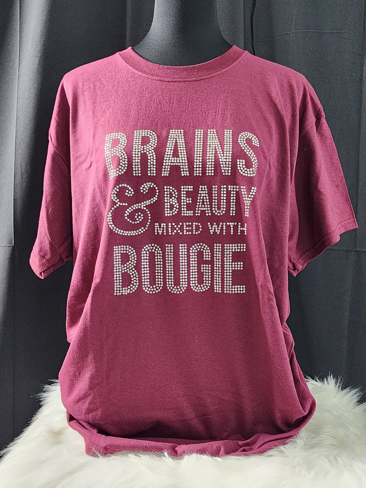 Brains & Beauty Mixed With Bougie Bling Tee