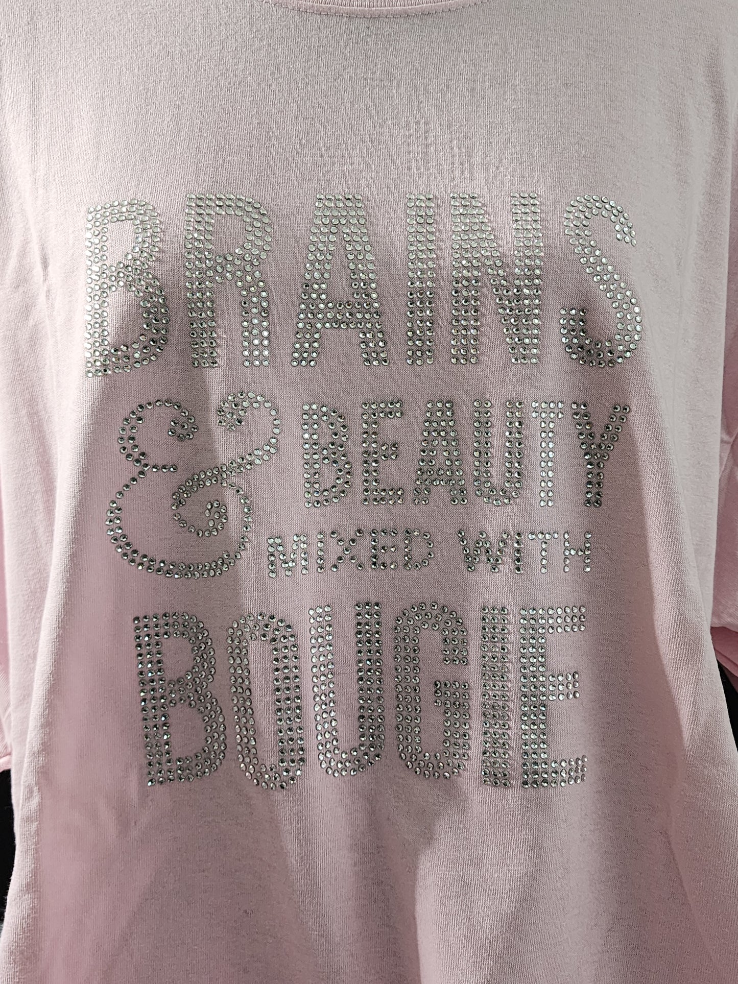 Brains & Beauty Mixed With Bougie Bling Tee