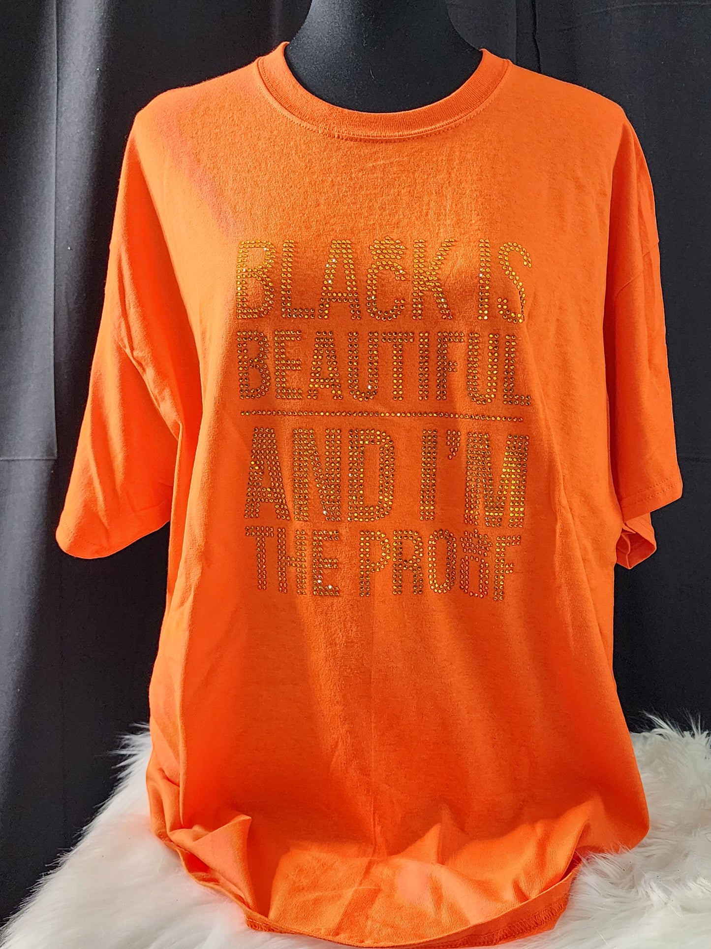 Black Is Beautiful Bling Tee
