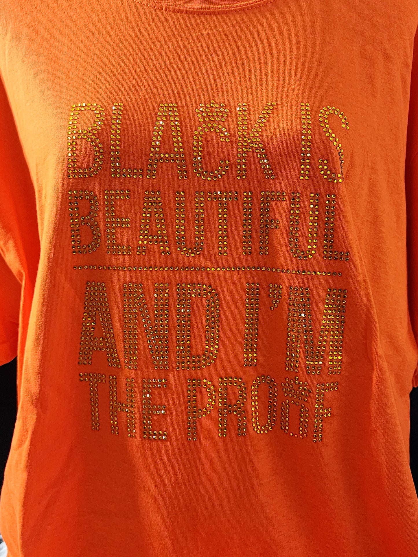 Black Is Beautiful Bling Tee