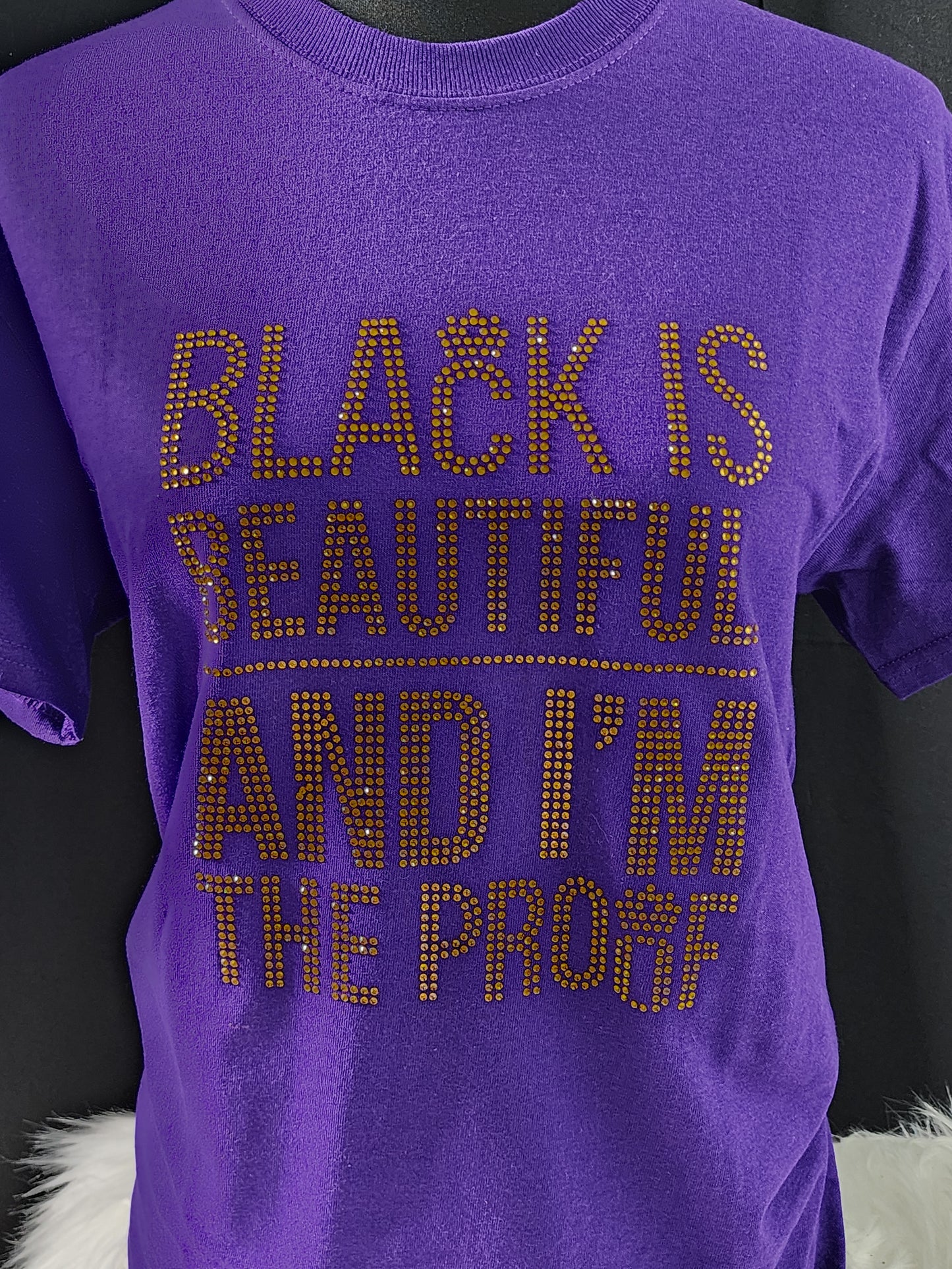 Black Is Beautiful Bling Tee