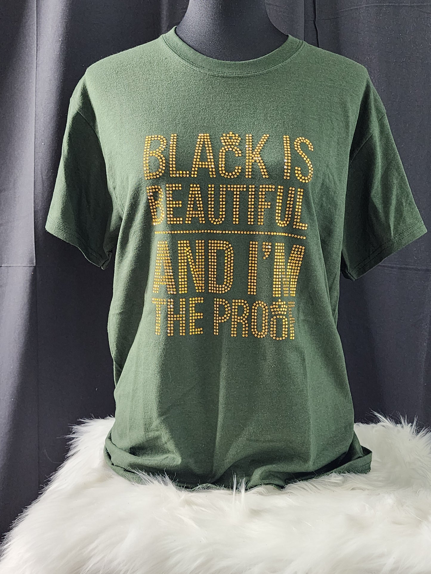 Black Is Beautiful Bling Tee