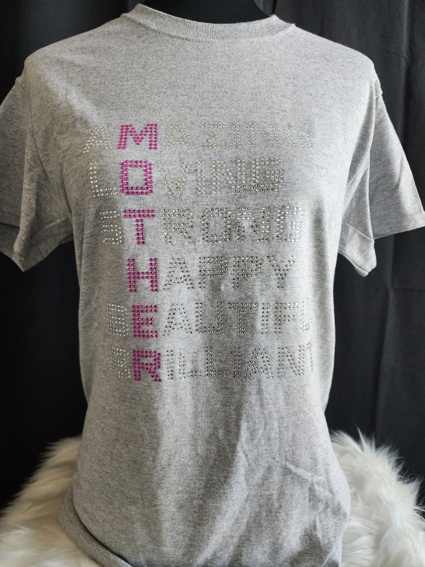 Mother (Pink) Bling Short Sleeve Tee