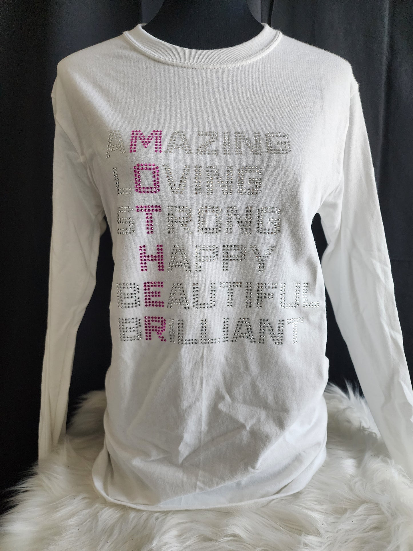 Mother (Pink) Bling Long Sleeve Tee