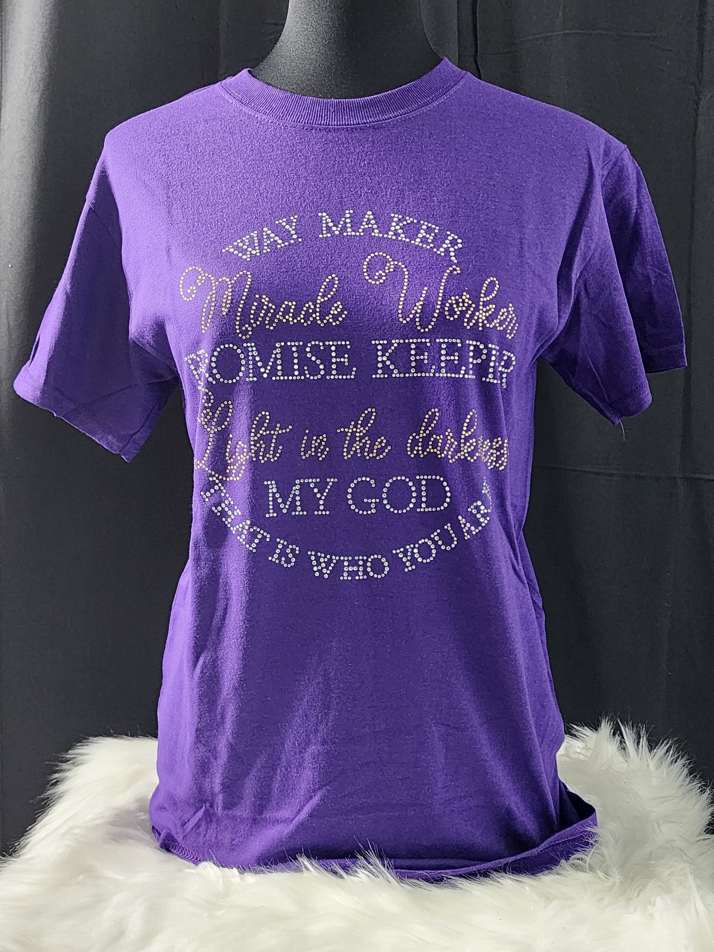 Way Maker Miracle Worker Bling Tee