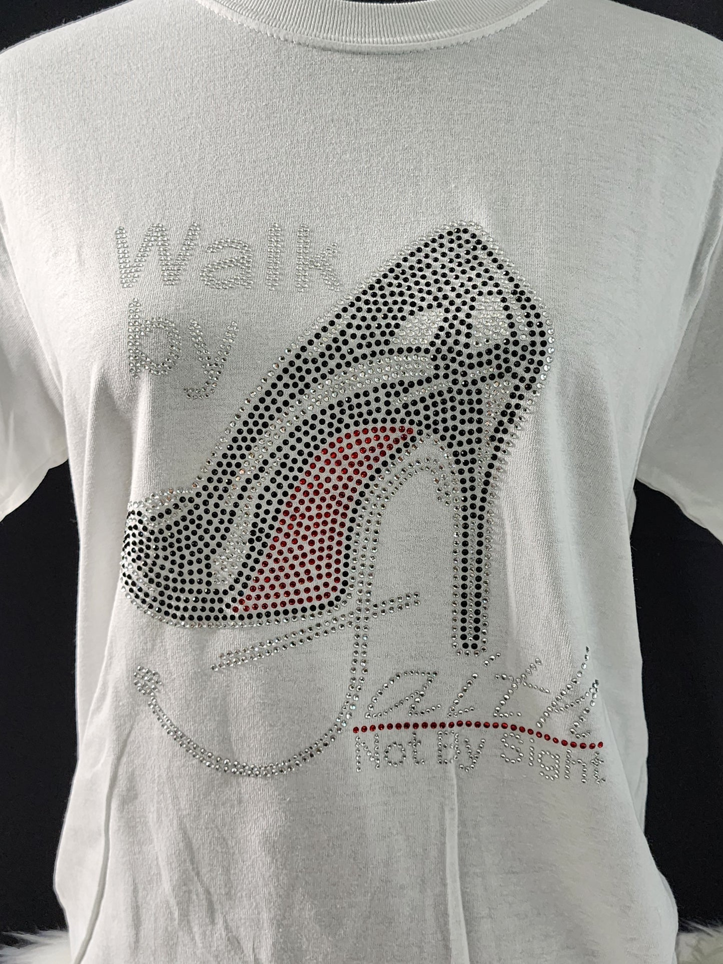 Walk By Faith Bling Tee