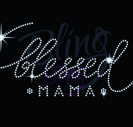 Blessed Mama Bling Tee