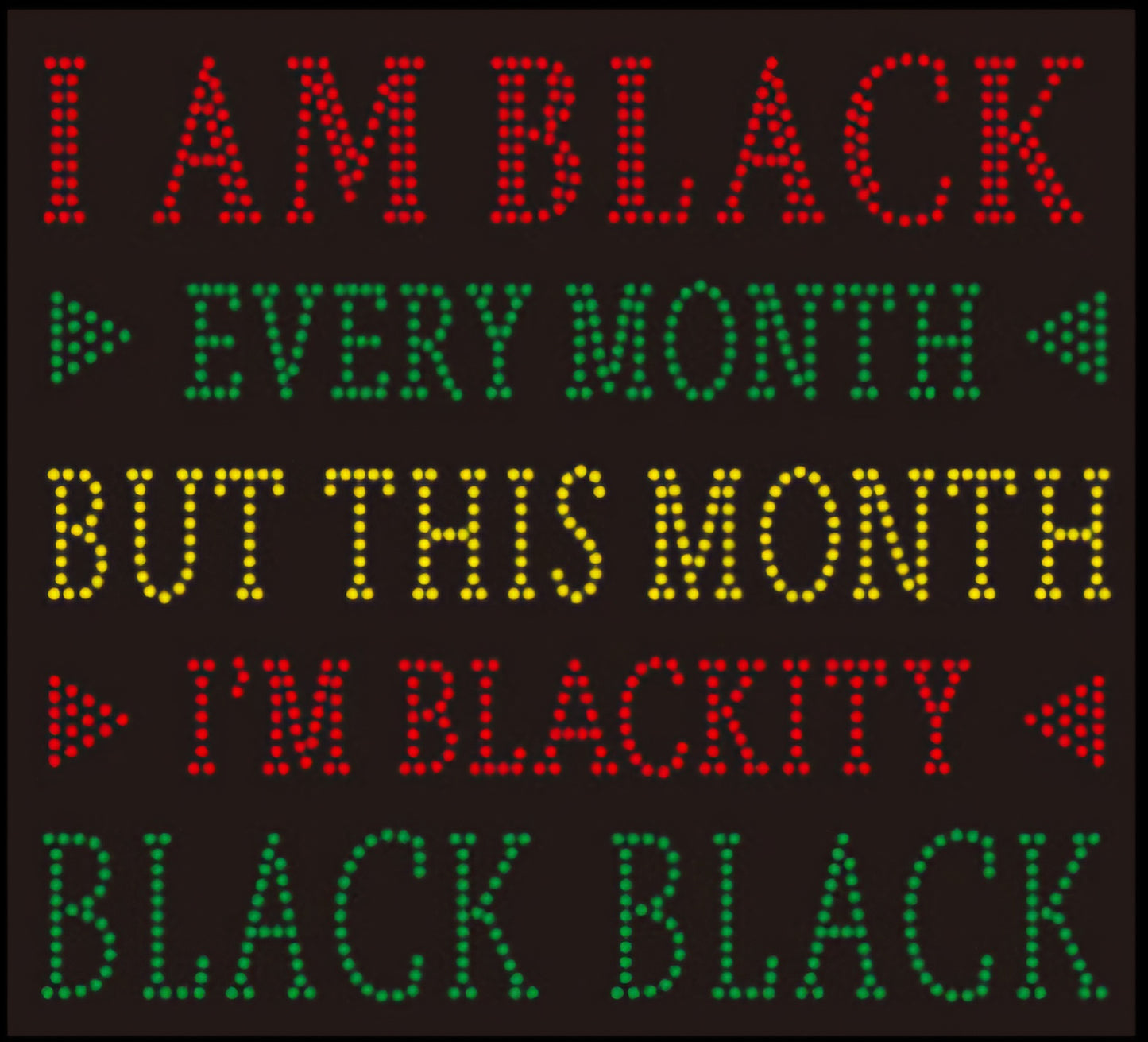 I Am Black Every Month Bling Tee